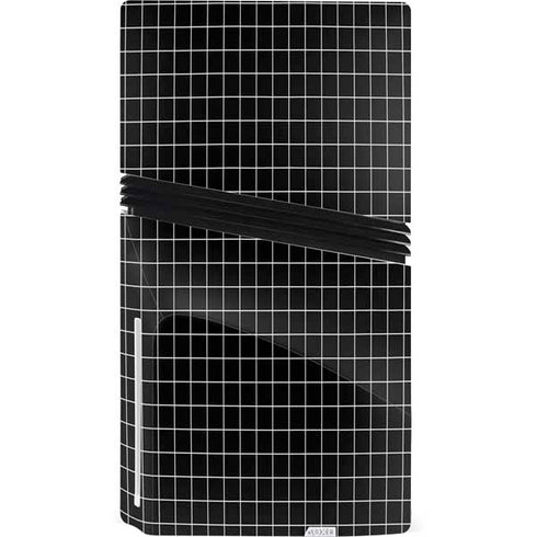 Black Grid PS5 Pro Disk Bundle Skin