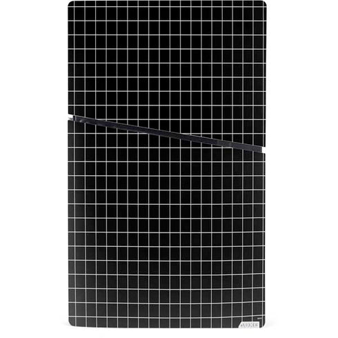 Black Grid PS5 Slim Digital Edition Console Skin