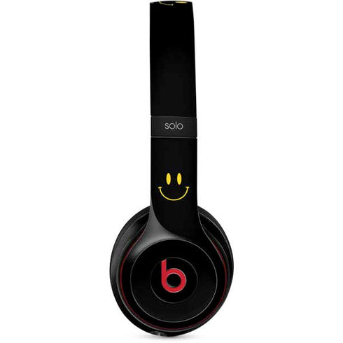 Black Happy Face Beats Solo 3 Wireless Skin