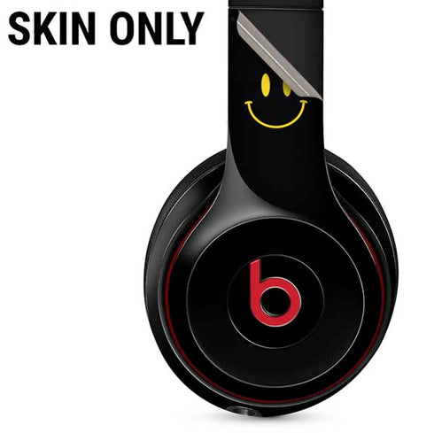 Black Happy Face Beats Solo 3 Wireless Skin