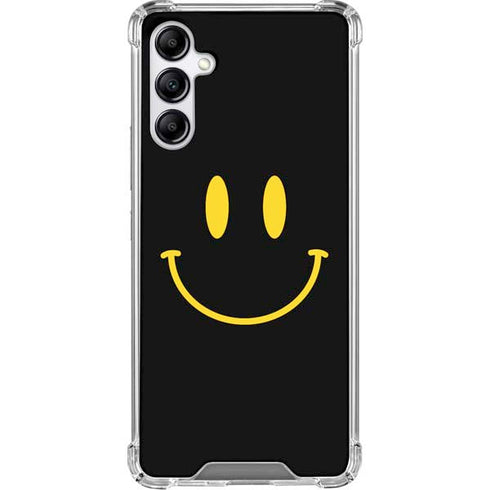 Black Happy Face Gabb Phone 4 Clear Case
