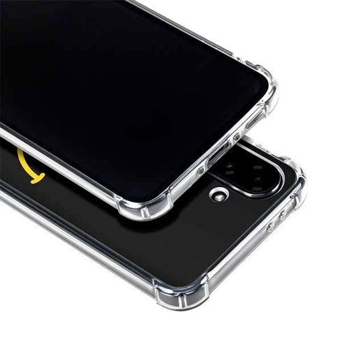 Black Happy Face Galaxy A36 5G Clear Case