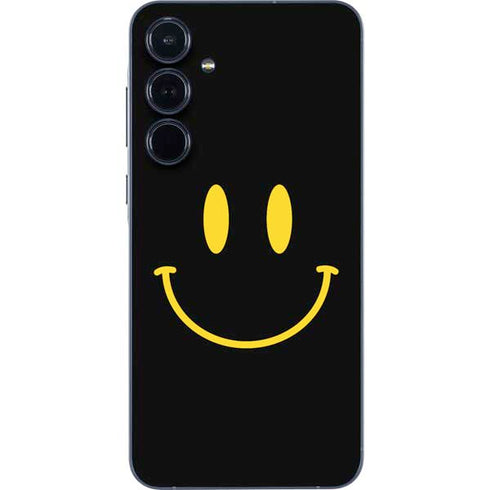Black Happy Face Galaxy A36 5G Skin