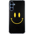 Black Happy Face Galaxy A55 5G Clear Case