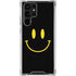 Black Happy Face Galaxy S23 Ultra Clear Case
