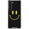 Black Happy Face Galaxy S24 FE Clear Case