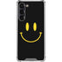 Black Happy Face Galaxy S24 FE Clear Case