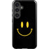 Black Happy Face Galaxy S25 Plus Impact Case