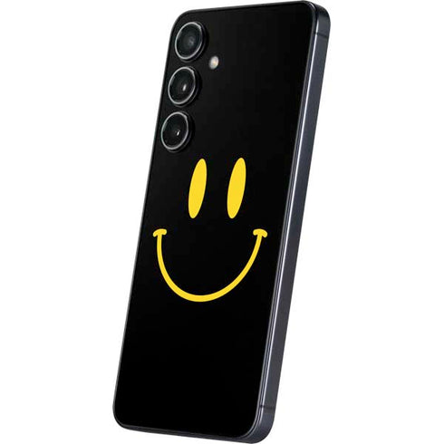 Black Happy Face Galaxy S24 Plus Skin