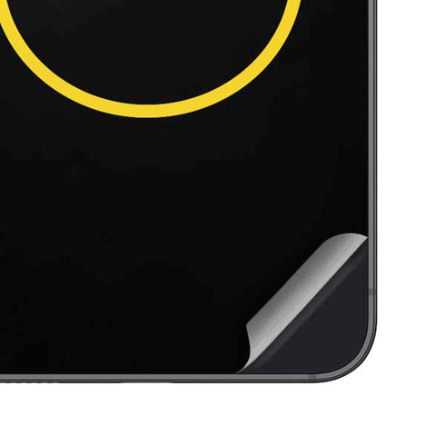 Black Happy Face Galaxy S25 Plus Skin