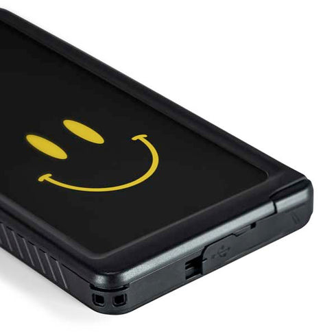 Black Happy Face Galaxy S24 Ultra Waterproof Case