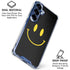 Black Happy Face Galaxy S25 Clear Case
