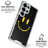 Black Happy Face Galaxy S25 Ultra Clear Case