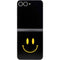 Black Happy Face Galaxy Z Flip6 Skin