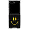 Black Happy Face Galaxy Z Flip6 Clear Case