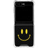 Black Happy Face Galaxy Z Flip6 Clear Case