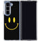 Black Happy Face Galaxy Z Fold5 5G Clear Case