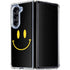 Black Happy Face Galaxy Z Fold5 5G Clear Case