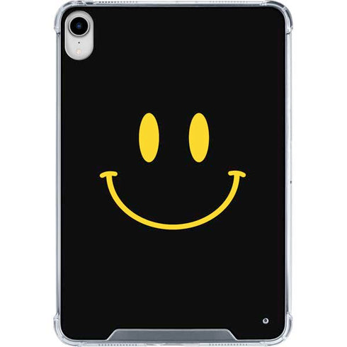 Black Happy Face iPad 11th Gen (2025) Clear Case