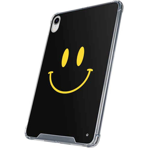 Black Happy Face iPad 11th Gen (2025) Clear Case