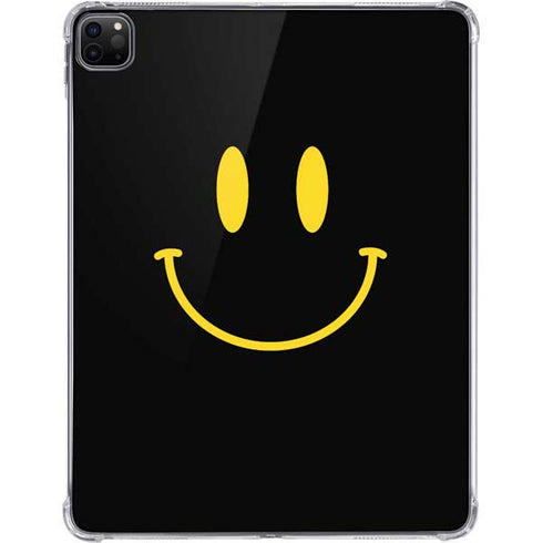 Black Happy Face iPad Pro 11in (2024) Clear Case