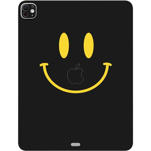 Black Happy Face iPad Pro 13in M4 (2024) Skin