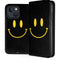 Black Happy Face iPhone 13 Folio Case
