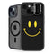 Black Happy Face iPhone 14 Kickstand Case