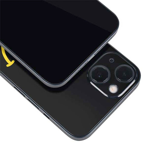 Black Happy Face iPhone Skins