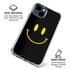 Black Happy Face iPhone 15 Clear Case