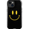 Black Happy Face iPhone 15 Impact Case