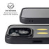 Black Happy Face iPhone 15 Kickstand Case