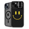 Black Happy Face iPhone 15 Plus Kickstand Case