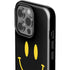 Black Happy Face iPhone 15 Pro Impact Case