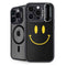 Black Happy Face iPhone 15 Pro Max Kickstand Case