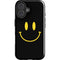 Black Happy Face iPhone 16 Impact Case