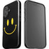 Black Happy Face iPhone 16 Impact Case
