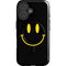 Black Happy Face iPhone 16 Magsafe Impact Case