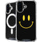 Black Happy Face iPhone 16 Plus MagSafe Case