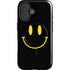 Black Happy Face iPhone 16 Plus Magsafe Impact Case