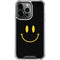 Black Happy Face iPhone 16 Pro Clear Case