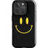 Black Happy Face iPhone 16 Pro Impact Case