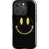 Black Happy Face iPhone 16 Pro Magsafe Impact Case