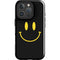 Black Happy Face iPhone 16 Pro Max Impact Case