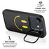 Black Happy Face iPhone 16e Kickstand Case