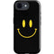 Black Happy Face iPhone 16e Impact Case