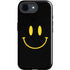 Black Happy Face iPhone 16e Impact Case