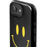 Black Happy Face iPhone 16e Impact Case