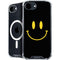 Black Happy Face iPhone 16e MagSafe Case