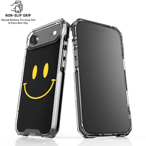 Black Happy Face iPhone 17 Air Clear Case